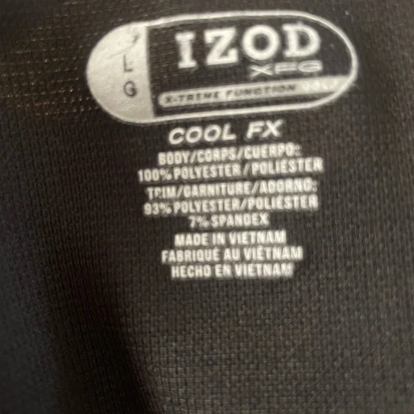 Golf Izod Black and Pink Polo Shirt - Picture 6 of 6